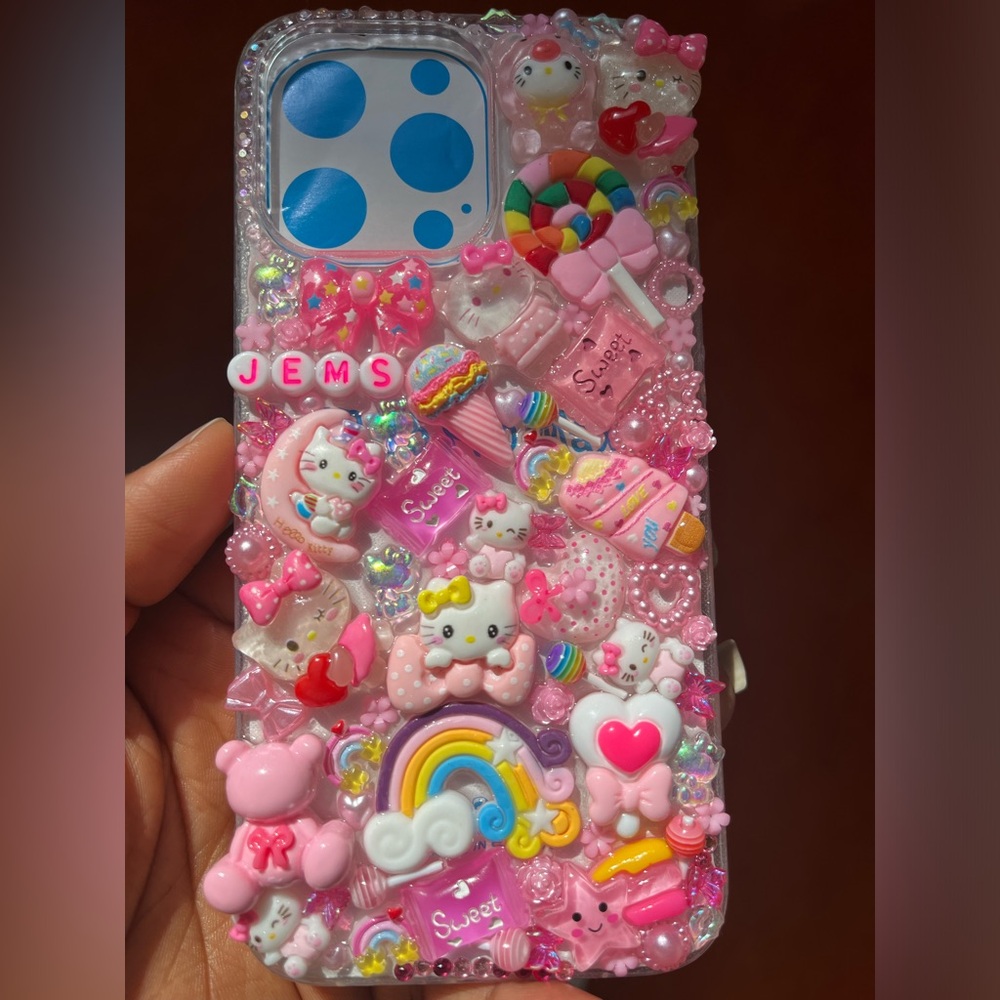 Personalized cute hello kitty junky phone case